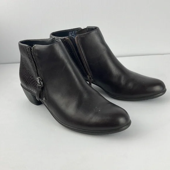 Ecco | Shoes | Ecco Ankle Boots Size 8 Espresso Brown | Poshmark display picture 1